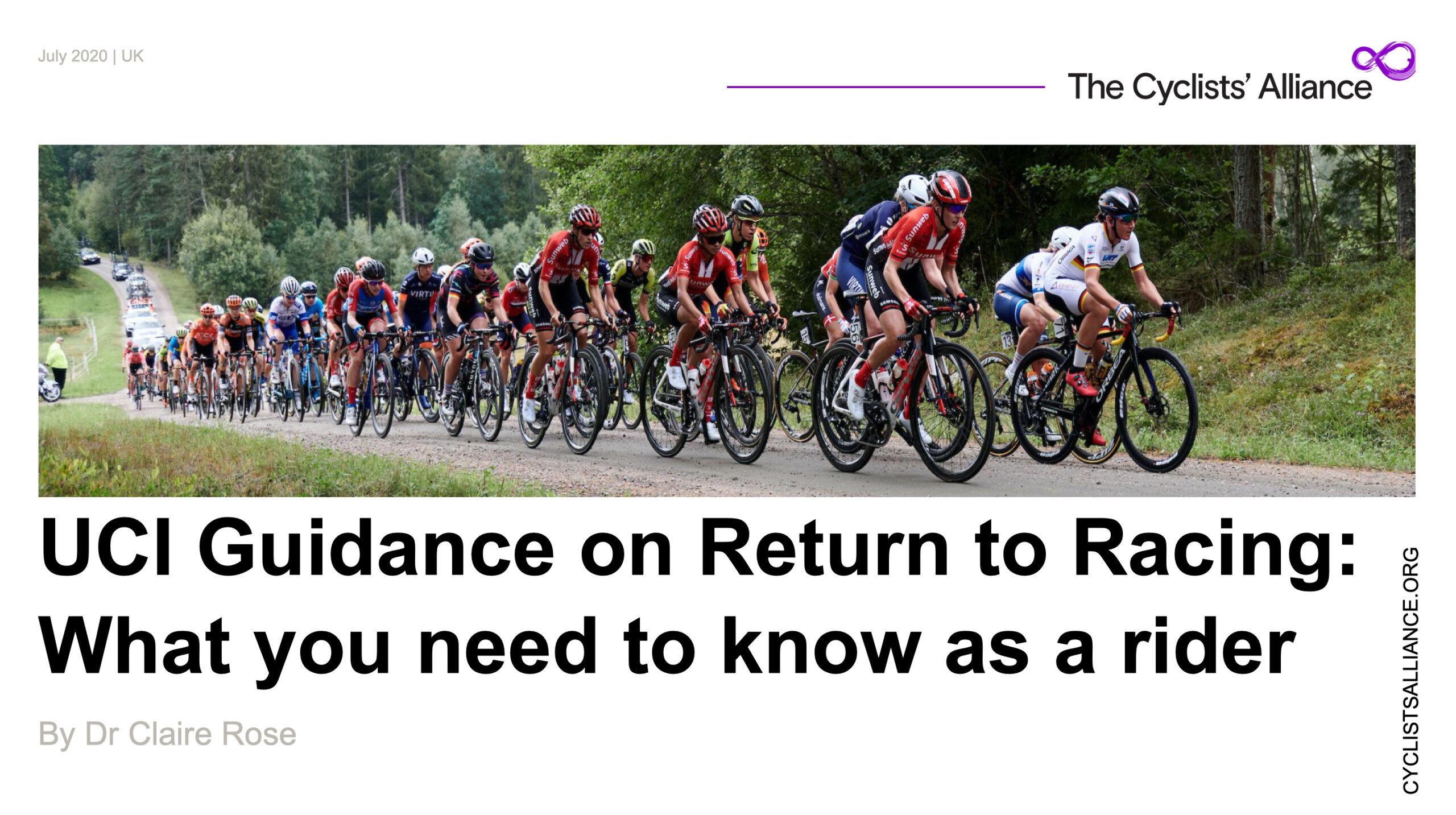 Return to racing webinar & Covid-19 guidelines